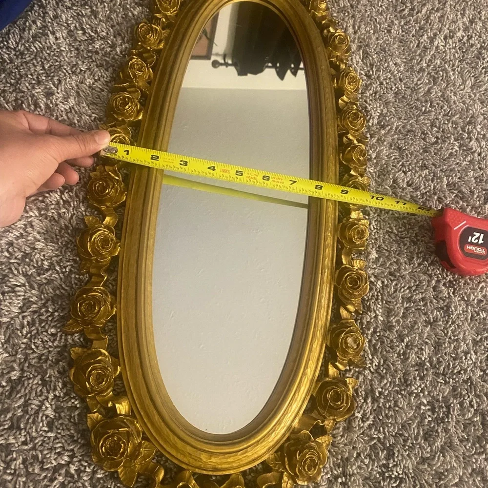 vintage Syroco gold plastic wall mirror